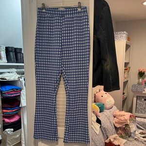 Urban Outfitters Blue and White Gingham Pants